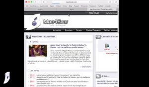 OS X El Capitan : les "épingles" (pin) de Safari 9