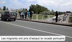 Calais : les migrants ont pris d'assaut la rocade portuaire