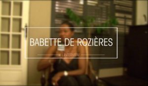 Interview Babette de Rozière (Les P'tits Plats de Babette sur France Ô)