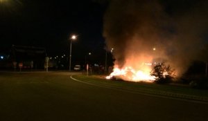 Feux de détresse d'agriculteurs manchois