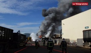 Lorient. Incendie dans un centre de recyclage