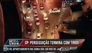 Un policier tire à bout portant sur deux voleurs après une course-poursuite au Brésil