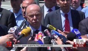 Attentat en Isère : le suspect est connu des services de renseignement, confirme Bernard Cazeneuve