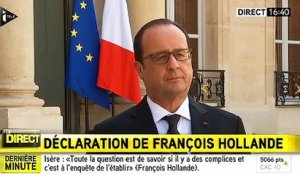 Attentat en Tunisie : "le terrorisme est notre adversaire", déclare Hollande