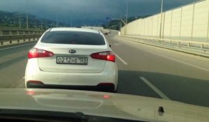 Un chauffeur russe agressif rattrapé par le karma