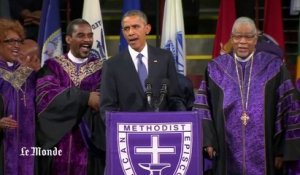 Barack Obama chante en hommage aux victimes de Charleston