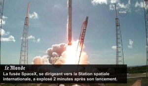 Explosion de la fusée SpaceX