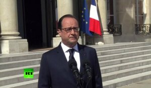 Hollande : le référendum en Grèce est un choix souverain