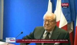 La justice annule la suspension de J.M. Le Pen