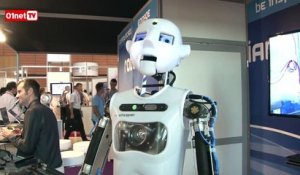 Ces robots humanoïdes jouent la comédie et font des grimaces (Innorobo 2015)