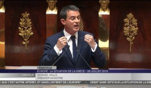 Manuel Valls : "La France refuse que la Grèce sorte de la zone euro"