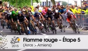 Flamme rouge / Last KM - Étape 5 (Arras Communauté Urbaine > Amiens Métropole) - Tour de France 2015