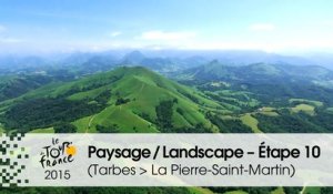 Paysage du jour / Landscape of the day - Étape 10 (Tarbes > La Pierre-Saint-Martin) - Tour de France 2015