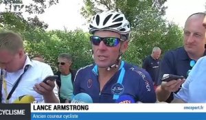 Armstrong est présent sur les routes du Tour de France