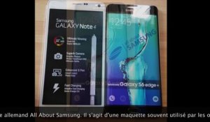 Samsung Galaxy S6 Edge Plus : photos du design final