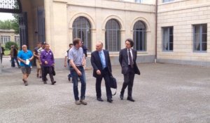 Le ministre de l'Agriculture est arrivé à Caen