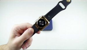 Destruction d'une Apple Watch en or à l'aide de deux aimants