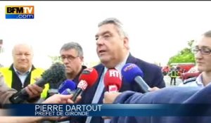 Incendie en Gironde: "le feu stabilisé mais pas éteint", selon le préfet