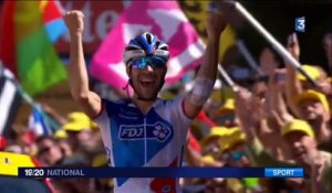 Tour de France : Thibaut Pinot s'impose à l'Alpe d'Huez