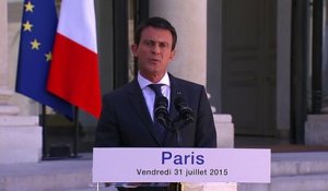 Déclaration de Manuel Valls à l'issue du séminaire gouvernemental