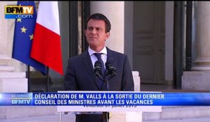 Permis: le projet de Taubira sera "débattu pour faire reculer l'insécurité routière", répond Valls