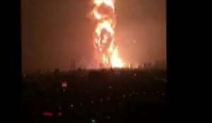 De nouvelles images des spectaculaires explosions de Tianjin