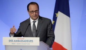 Les dix phrases clés du discours de Hollande devant les ambassadeurs