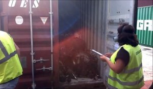 Le Havre : la douane intercepte 18 tonnes de déchets dangereux et illégaux à l'exportation