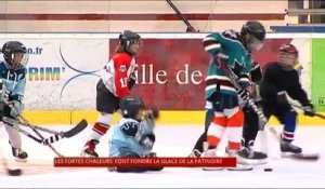 La glace de la patinoire de Tours "victime" des fortes chaleurs