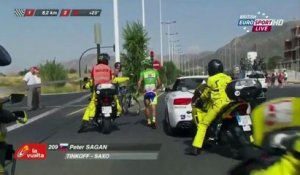 Vuelta - Victime d'une chute, Peter Sagan pète un câble !