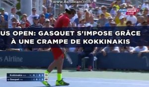 US Open: Gasquet s'impose grâce à une crampe de Kokkinakis