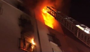 L'incendie meurtrier à Paris, à travers les télés