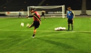 Zlatan Ibrahimovic fusille un gardien à l'entraînement