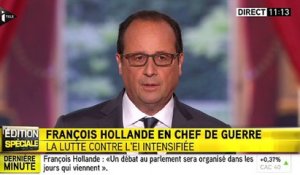Hollande prévoit des "vols de reconnaissance" pour "permettre des frappes contre Daech en Syrie"