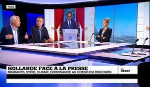 Hollande face à la presse : migrants, Syrie, climat, croissance au cœur du discours  (partie 1)