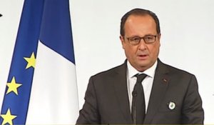 Hollande annonce que 60 contributions nationales ont été déposées pour la COP 21