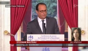 6e conférence de F. Hollande: Interview des députés (Vendée)