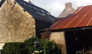 Incendie d'un bâtiment agricole