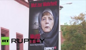 Manifestation contre la politique d’accueil des réfugiés en Allemagne