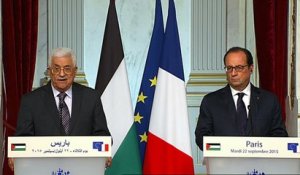 Déclaration conjointe avec M. Mahmoud Abbas, président de l’Autorité palestinienne