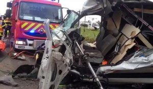 Baralle : un blessé grave dans un choc entre une camionnette et un bulldozer