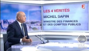 Les 4 Vérités-Michel Sapin : " Nous avons rendu 5 milliards d'euros d'impôts aux Français"