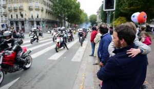 Manifestation des motards en colère à Lille