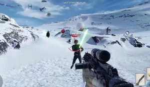 Star Wars Battlefront - Luke Skywalker Epic Fail