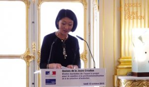 Discours de Fleur Pellerin prononcé à l’occasion de la réception des lauréats de l’appel à projets Assises de la Jeune Création