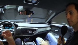 A bord de l'Audi e-Tron Quattro Concept (Francfort 2015)