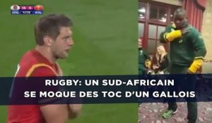 Rugby: Un Sud-Africain se moque des TOC d'un Gallois