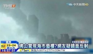 Une ville fantôme apparait dans les nuages en Chine