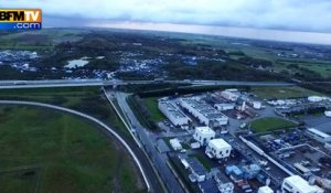 La jungle de Calais vue du drone de BFMTV