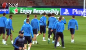 Entrainement du Real Madrid au Parc des Princes